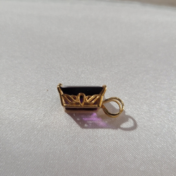 14kt yg Amethyst pendant - Picture 3 of 5